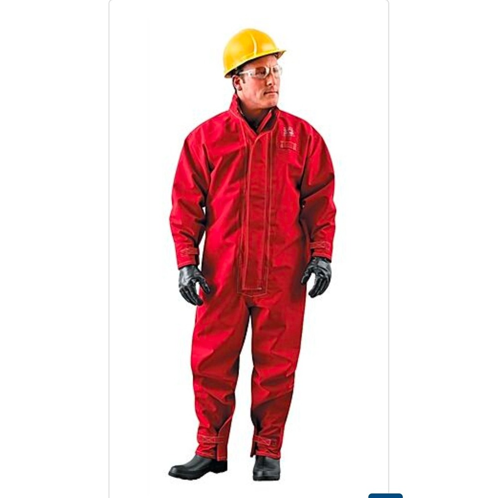 Sawyer-Tower CPC Gore Fabric Chemical Protective Coverall Red Hazmat Suit L 8016